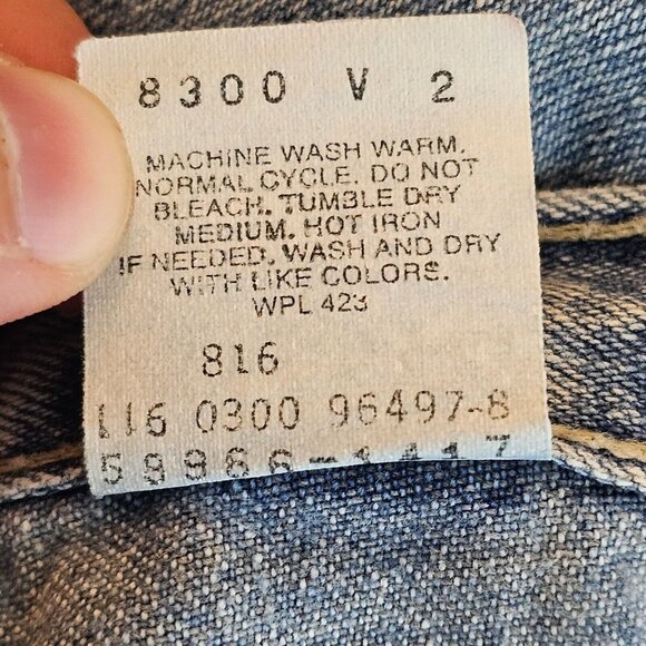 Vintage Levis 966 Jeans Womens 10M 31x30 Wide-Leg Light Baggy Red Tab 90s Y2K - Picture 5 of 14